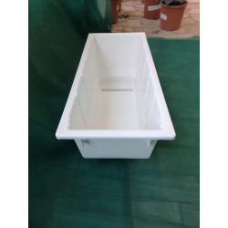 مركن مستطيل روم 60 سم - ابيض