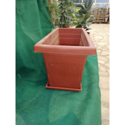 مركن مستطيل 100سم - بني