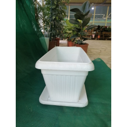 مركن مستطيل 60سم - ابيض