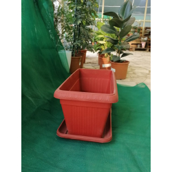 مركن مستطيل 60 سم - بني