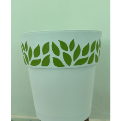 مركن ابيض في اخضر 30 سم اردني