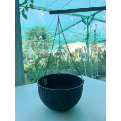 مركن علاق اسود قطر 28 سم وارتفاع 21 سم