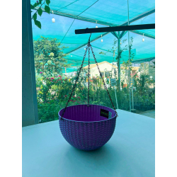 مركن علاق بنفسجي قطر 28 سم وارتفاع 21 سم