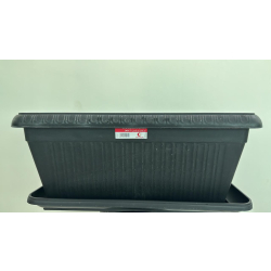 مركن مستطيل 60 سم - اسود